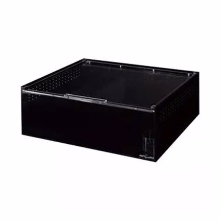 REPTIZOO – Black Acrylic Habitat – 16” x 12” x 6”
