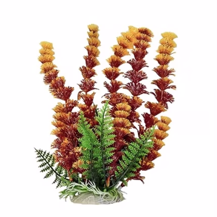 Aquatop Cabomba Aquarium Plant With Weighted Base-Fire-12 Inch
