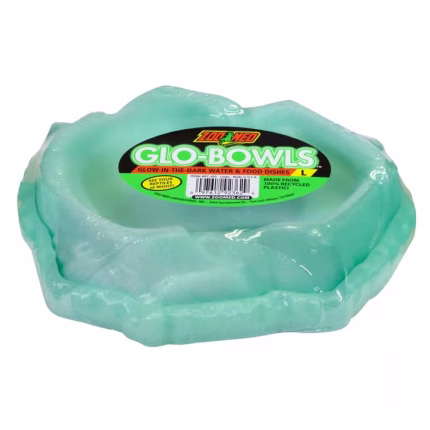 Zoo Med Glo-Bowl Glow In The Dark Combo Bowl